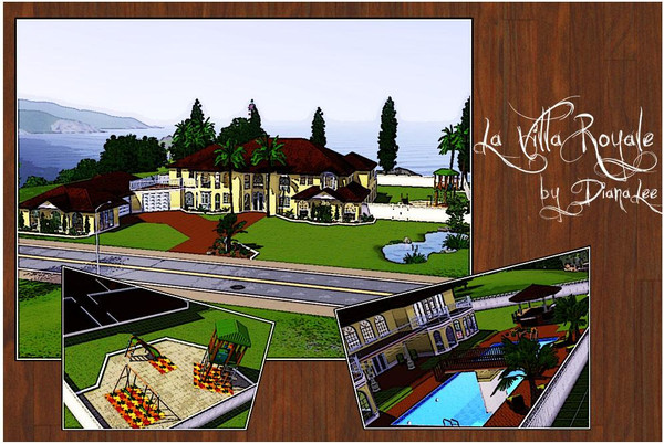 Sims 3 — La Villa Royale 2 by DianaLee — Furnished version of La Villa Royale. The house has a Master Suite w/Nursery, 3