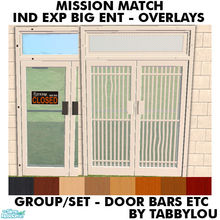 Sims 2 — TL - MM Ind Exp Big Ent Door Overlays Set by TabbyLou — Recolor of the Independent Expressions \"Big