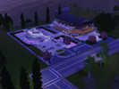 Sims 3 — Blue Mansion by ZeroGravitySE — I made this mansion after playing the game for a long time as a master painter