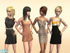 Sims 2 — Summer Prom Dresses by winnie017 — 4 Short Summer Prom Dresses