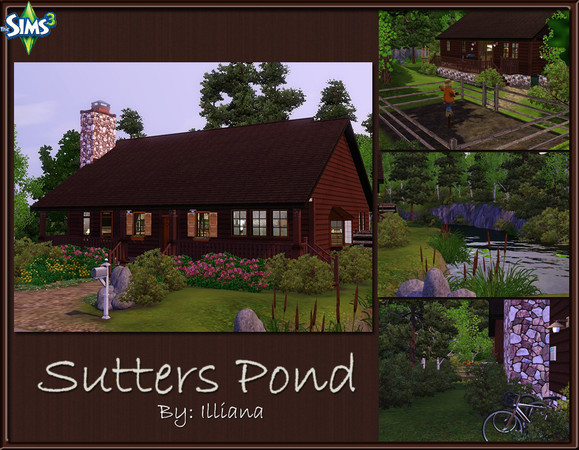 Sims 3 — Sutters Pond - 2 Bd Cottage by Illiana — This cute little home offers a downhome feel with all the amenities you