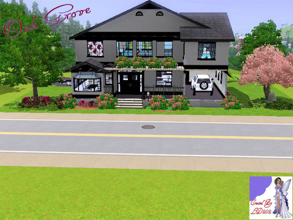 Sims 3 — Oak Groves by LD202 — This is nice 2 bedroom 2 story home for a sims just starting out walls and floors and