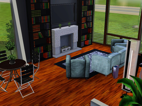 Sims 3 — Modern Villa by FluffyAuntyDi — A beautiful Modern Family Home With 3 Bedrooms An Officer 2 Baths including