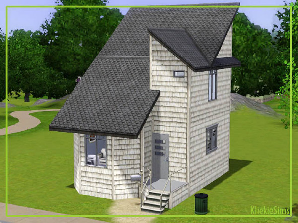 Sims 3 — Startershome 01 by kliekie — Fully decorated modern starter for a single sim. Made by KliekieSims.