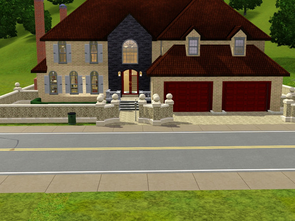 Sims 3 — Redwood House by mauuu1990 — A fully furnished, two level house with a two car attached garage. The house has 4