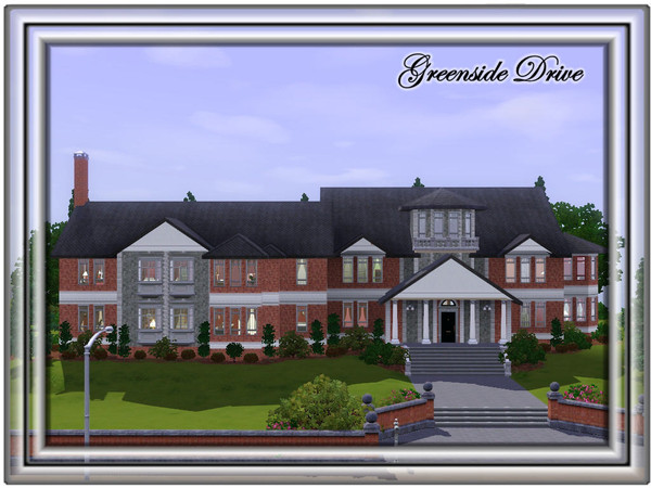 Sims 3 — Greenside Drive by JCIssette — This beautiful mansion is perfect for a growing Sims family. Set on a large lot