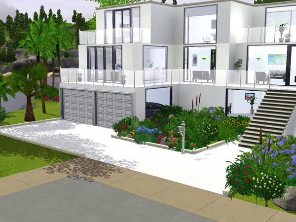 Sims 3 — Fantasy In White by angelxirina — The beautiful seaview makes of this house a paradise in which everyone will