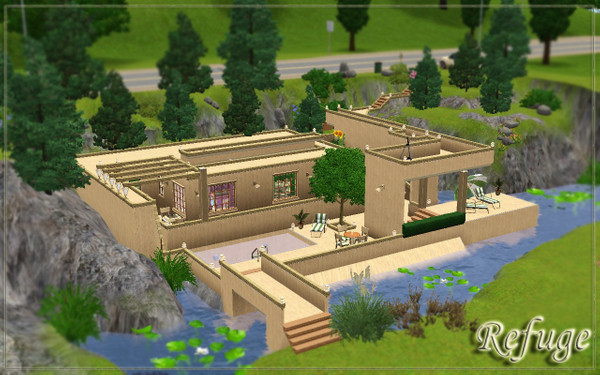 Sims 3 — Refuge by srgmls23 — A beautiful house on the hill, with 2 bedrooms and 1 bathroom... and it was my first