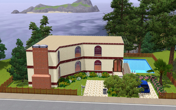 Sims 3 — Chatue De Grandad by rushil45 — This is a house mixed with modern and old fashioned furniure, produced by