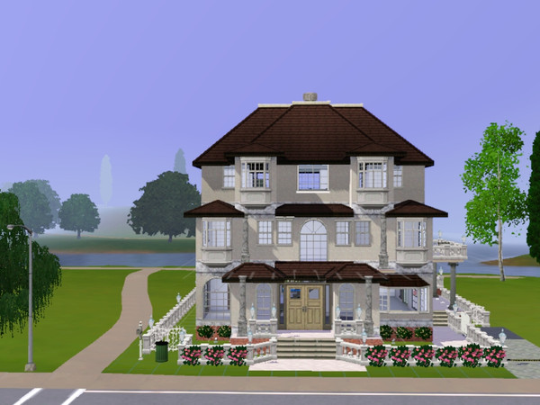 Sims 3 — Lakeside Estate by sawsea — Estate on the lake.