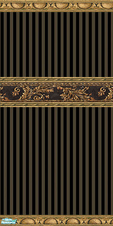 Sims 2 — Vanity Black Pinstripe Wall Set  - Vanity Black Pinstripe Wall 1 by Gumby_Girl — A set of 8 wallpapers based on