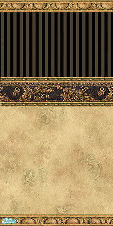 Sims 2 — Vanity Black Pinstripe Wall Set  - Vanity Black Pinstripe 4 by Gumby_Girl — A set of 8 wallpapers based on the