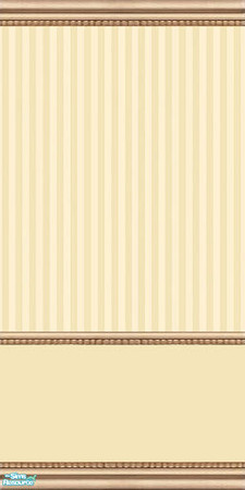 Sims 2 — Pinstripe Wall Set - Cream Pinstripe Half Wall by Gumby_Girl — Set of 10 pinstripe walls. Red, black, pink,