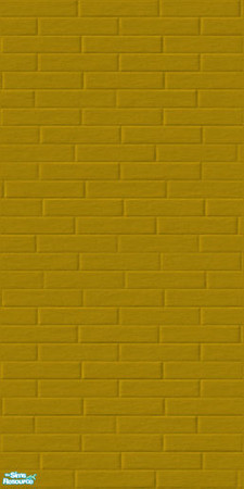 Sims 2 — Dark Brick Wall Set - Mustard by shadow66 — This is one from a set of seamless, textured brick walls in 12 dark