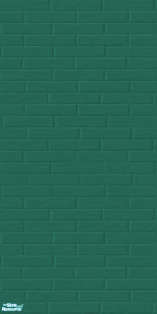 Sims 2 — Dark Brick Wall Set - Jade by shadow66 — This is one from a set of seamless, textured brick walls in 12 dark