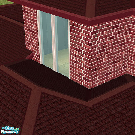 Sims 2 — Studio K Shakes Roofing System - Burgundy by StudioKhagerks — 