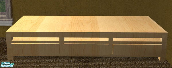 Sims 2 — TC 92 Leather Style Living - Tv Table by H3wwy — It\'s a man\'s world.... So we might as well furnish it