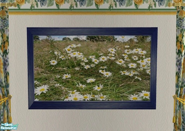 Sims 2 — Summer Meadow Bedroom - Picture by Riverwillows — Lovely bedroom in summer florals. Requires Nightlife,