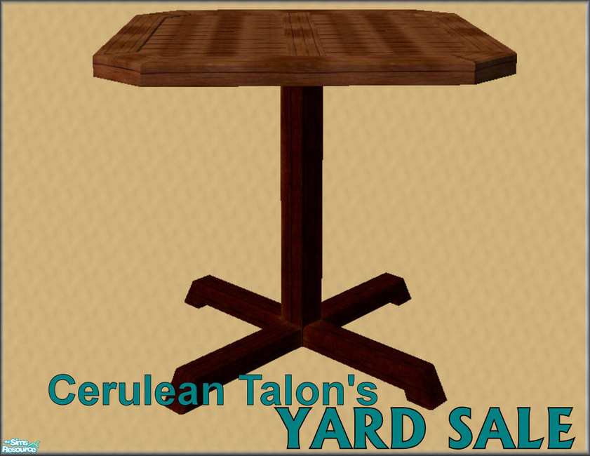 The Sims Resource Yard Sale! Table