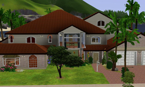 Sims 3 — BeachView Manor by crybabysimss — This huge house is the perfect house for your Sims who dream of that amazing
