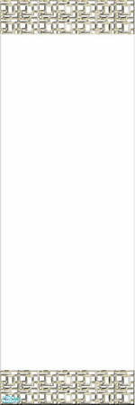 Sims 2 — Topiary Wall Panel Set - Top3 by eriduserpent — A ceramic paneled wall, part of a set, which looks wonderful in