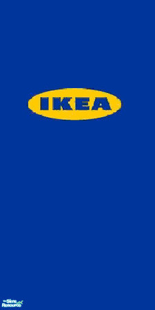 Sims 2 — IKEA logo wallpaper by lolo1037 — This is wallpaper with logo of IKEA.