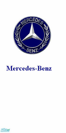 Sims 2 — Mercedes-Benz logo wall by lolo1037 — This is wallpaper with logo of Mercedes-Benz.