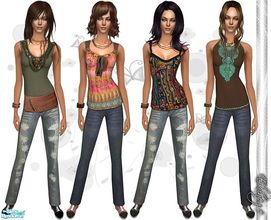 Sims 2 — EKN Set - 42 by ekinege — 4 recolor - Adult&Young Adult