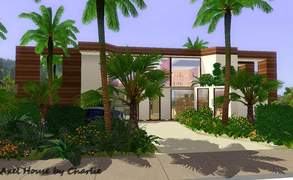 Sims 3 — Axel House by Szarli — New house, this time for big family :) House is in modern style, there are 4 bedrooms (2