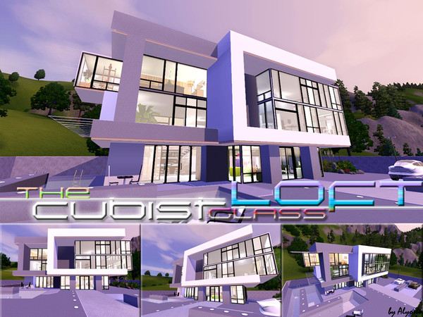 Sims 3 — The Cubist Glass Loft by Alyosha — Your sims will be amazed with this small, modern, yet spacious home! Built