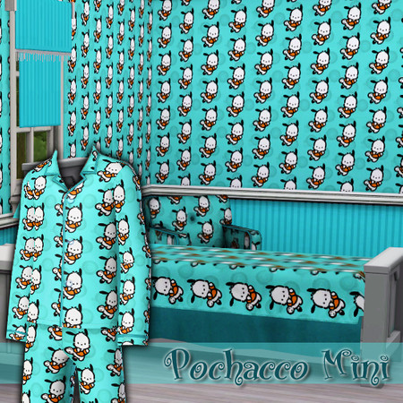 Sims 3 — kipTSR-Pochacco Mini by kittyispretty69 — A fun and colorful pattern for your sim children, a cute puppy with