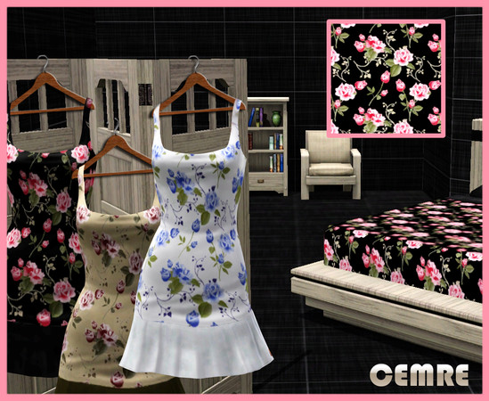 Sims 3 — Crazy Roses on Silk Fabric - Floral by cemre — Fresh Cut Roses on silk fabric... by Cemre