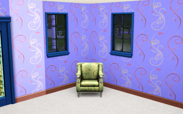 Sims 3 — Swirling Flowerbuds by nickali — Flower buds blooming on the vine. I have put it under the carpet category. 