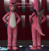 Sims 2 — Dragoncoat by Lindalajz — a dragoncoat in pink. Recolored :)