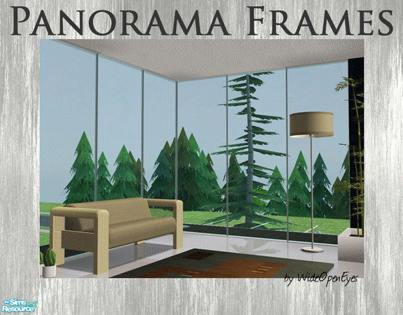 Sims 2 — Panorama Frames - Vertical by wideopeneyes — A decorative inner frame to go with the Panorama Windows. This