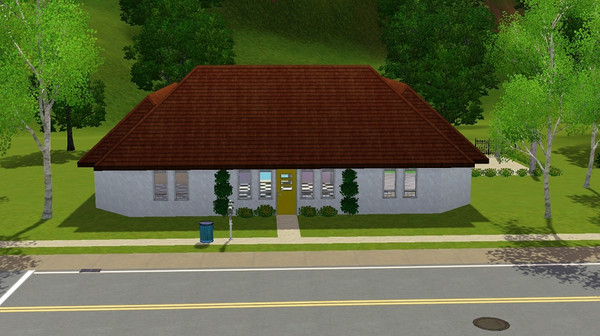Sims 3 — 7 Sim Lane by frisbud — Part of my Sims1 conversions series. This is a replica of the house at 7 Sim Lane that