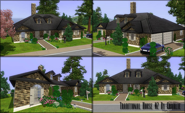 Sims 3 — Traditional House #2 by Szarli — Another traditional house :) This time smaller. There are 3 bedrooms (2