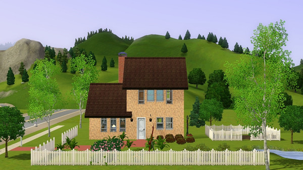 Sims 3 — Ginia Kat House by frisbud — Part of my Sims1 conversion series. This house belonged to Ginia Kat. It sat on lot