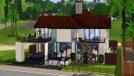 Sims 3 — Modern Villa by simsyperson — A modern villa, themed with dark woods and retro furniture. Can support 3 people