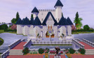 Sims 3 — Bella's Castle by SQK — Inspired by Cinderella's Castle at Magic Kingdom! Complete with buffet tables, music,