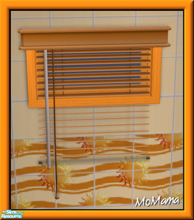 Sims 2 — NK Sunshine Bath - Blinds by MoMama — Orange blinds for your orange windows.