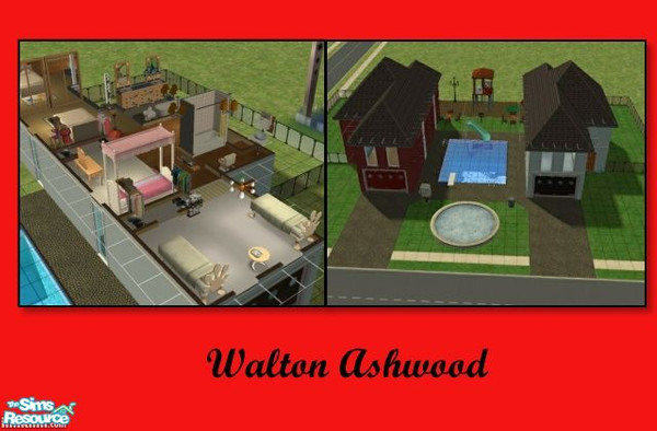 Sims 2 — Walton Ashwood by angel01taylor — If your sims are tired of their cramped apartment then Walton Ashwood is for