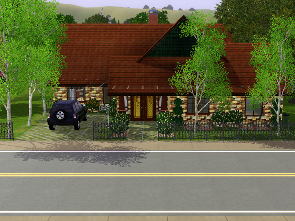 Sims 3 — Hickory Ridge by CowBelle — A lovely cozy home with a split floor plan boasting 2 bedrooms, 2 full baths, and an
