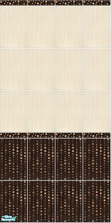 Sims 2 — Zebrano - Wall 1 by Mekhi — An elegant tiled wall for your kitchen or bathroom. Part of the Zebrano set. Enjoy!