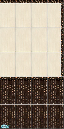 Sims 2 — Zebrano - Wall 3 by Mekhi — An elegant tiled wall for your kitchen or bathroom. Part of the Zebrano set. Enjoy!