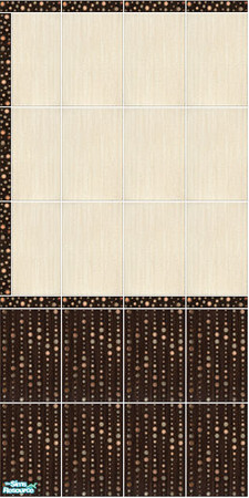 Sims 2 — Zebrano - Wall 4 by Mekhi — An elegant tiled wall for your kitchen or bathroom. Part of the Zebrano set. Enjoy!