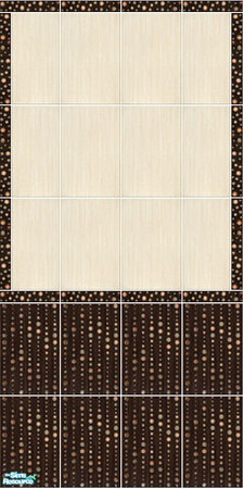 Sims 2 — Zebrano - Wall 5 by Mekhi — An elegant tiled wall for your kitchen or bathroom. Part of the Zebrano set. Enjoy!