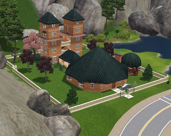 Sims 3 — ItaloAlbion by talanar — ItaloALbion connects two characteristic architectural features - high watchout towers