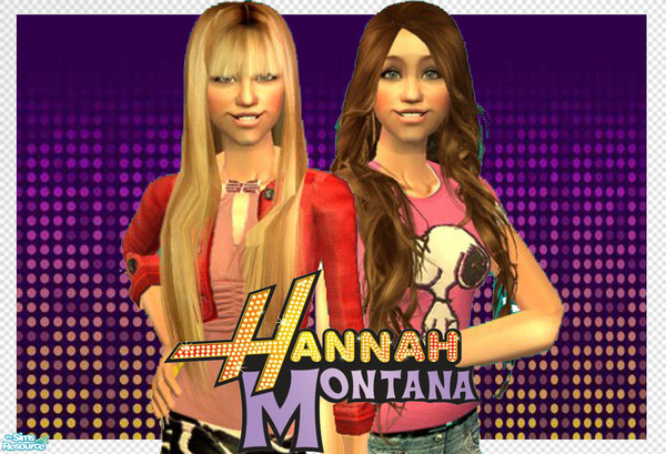 Sims 2 — The Best of both worlds by Carmoido — Hannah Montana and Miley Cyrus!!!