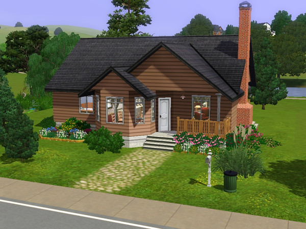 Sims 3 — Small Traditional Home by srwalker — This traditional style 2 bedroom, 1 bath house is perfect for the new sim